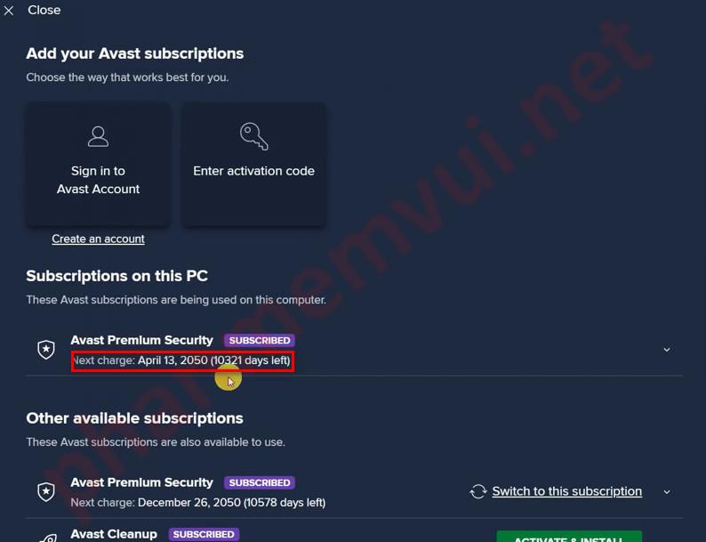 Tải Avast Premium Security Full Key Đến Năm 2050 (Đã Test)